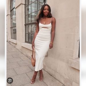 Zara Cream Midi Dress